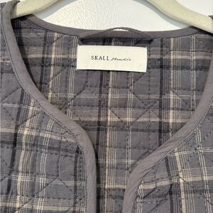 Skall Studio Gray Plaid Quilted Jacket